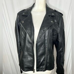 Levi's Black Leather Jacket